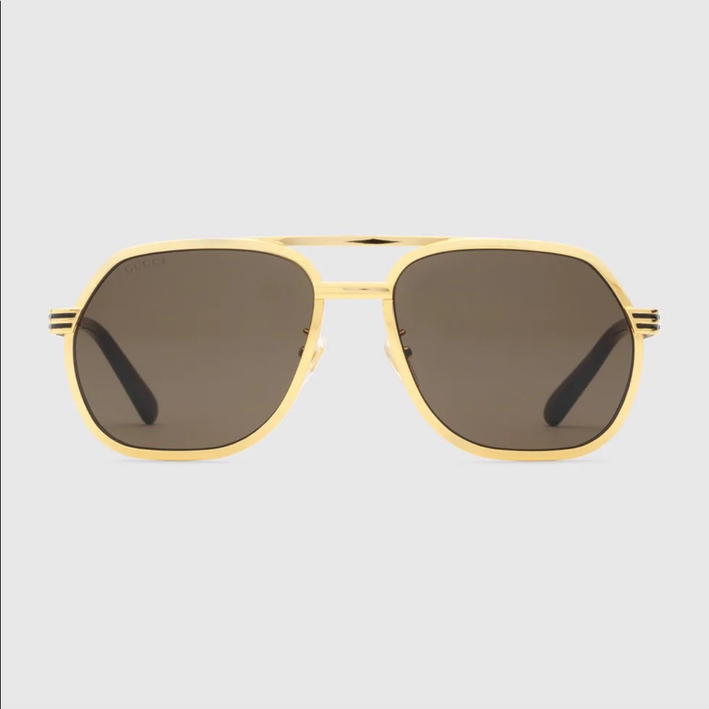 Gold Gucci Sunglasses